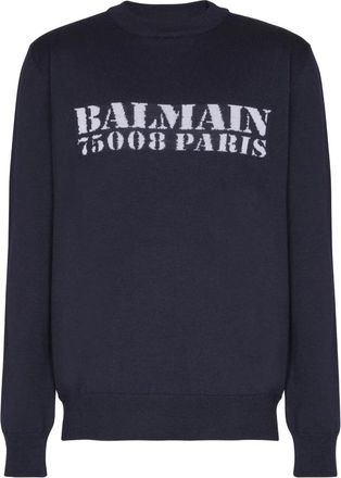 Balmain Maglione Con Logo-Uomo