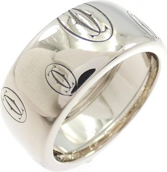 Cartier Santos Dumont White Gold White Gold (18K) Band Ring (Pre-Owned)