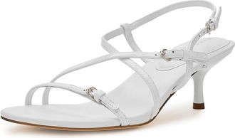 Marc Fisher Nylah Womens Dress Sandals Ivory Patent Leather : 6.5 M