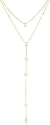 Set & Stones Layered Lariat Necklace in Gold at Nordstrom