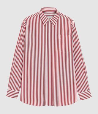 Ami Chemise Ami De Coeur Rouge Rubis Blanc