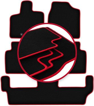 OEM Alfombrillas Carlux-red Para Lancia Voyager 7 Plazas (2011-2016)