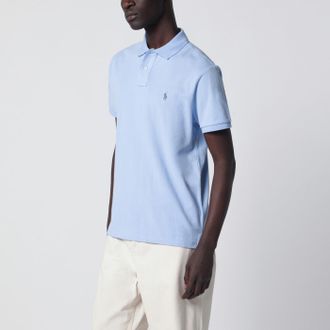 Polo Ralph Lauren Light blue cotton Custom Slim-Fit polo shirt