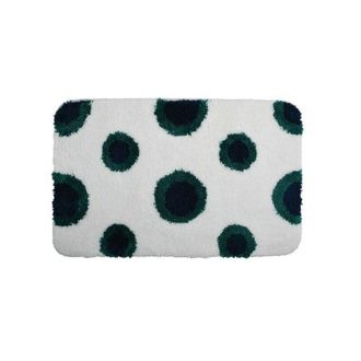 Spirella Spirella - Alfombra De Ba&ntilde;o Microfibra Deep Forest 50x80cm Blanco Y Verde