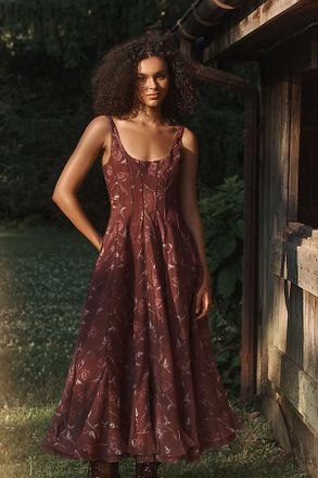 V. Chapman x Kristopher Brock Catalonia Midi Dress
