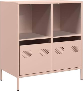 Berkfield Home Sideboard Pink 68x39x73.5 cm Cold-rolled Steel