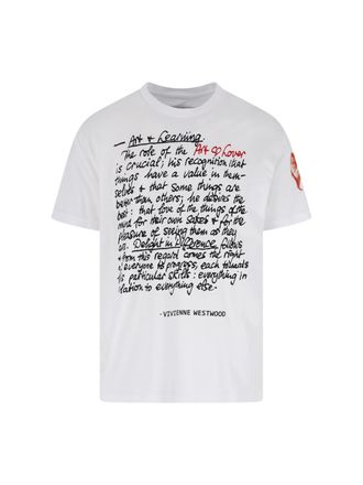 Vivienne Westwood White Cotton Art Lover T-Shirt