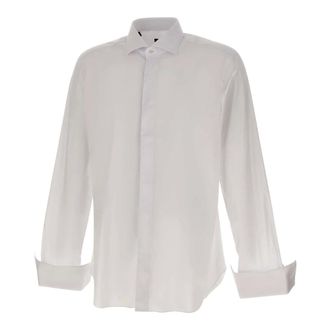 Barba Casual Shirts, male, White, Size: 3XL Classic Poplin Stretch Shirt