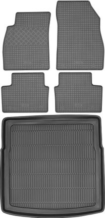 OEM Juego De Alfombrillas De Goma Para Coche Y Maletero Para Opel Insignia A Kombi (2008-2017)