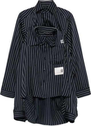 Miharayasuhiro Blouse met krijtstreep - Blauw