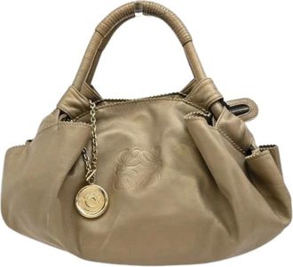 Loewe Pre-owned Handbags, female, Brown, Size: ONE SIZE Pre-owned Leather Handbag