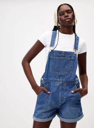 Twik Womens Denim overall shorts