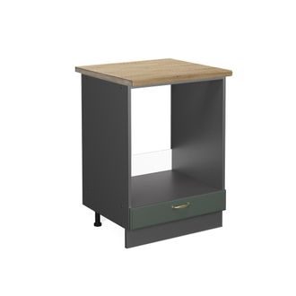 Vicco Armario Para Horno Empotrado Fame-line, Verde Dorado Casa De Campo, 60 Cm, Et Roble Vicco