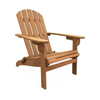 Sweeek Sillon de jardin, butaca, eucalipto, natural