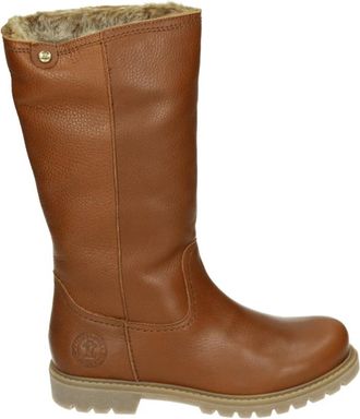 Panama Jack Sportieve hoge laarzen in cognac leer - Dames - Winterlaarzen - Bruin - 40 EU - Leer - Schoenen