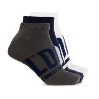 Diesel Socks, male, Gray, Size: L Skm-Gost-Threepack
