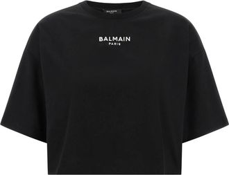 Balmain Mujer, Camisetas, Negro, Talla: L