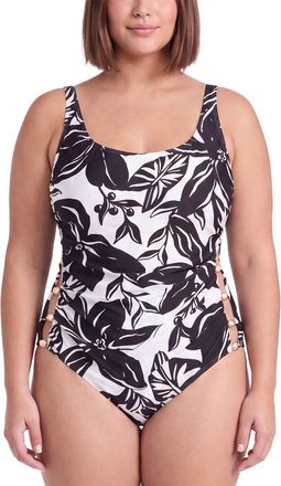 Carmen Marc Valvo Eco Resort Peppercorn Maillot