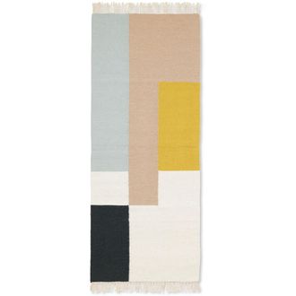 Ferm Living Kelim Runner, Squares, 70 x 180 cm