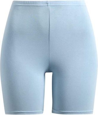 SKIMS Outdoor Bike Shorts in Denim at Nordstrom, Size Xx-Small