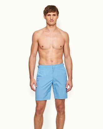 Orlebar Brown Dane Longest-Length Swim Shorts in Riviera Ii at Nordstrom, Size 36