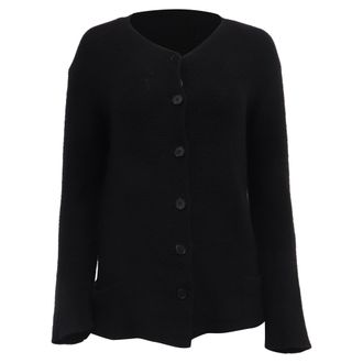 Giorgio Armani Armani Knit Cardigan in Black Wool