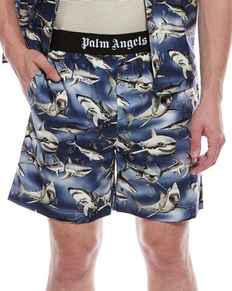 Palm Angels Shark Print Short
