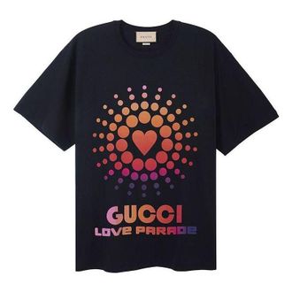 Gucci Love Parade Cotton T-Shirt Black 548334-XJEMZ-1082