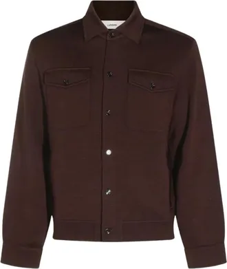 Lardini Giacca in Maglia - - Jackets - Uomo - Marrone - L