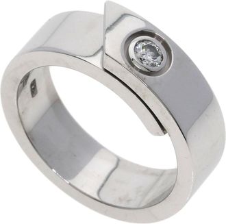 Cartier Silver White Gold (18K) Band Ring (Pre-Owned)