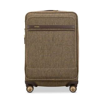 Hartmann Tweed Carry-On Expandable Spinner in Tweed/natural Leather at Nordstrom