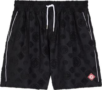 Casablanca Casablanca Logo-monogrammed Terry Shorts - Black - XL