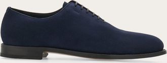 Ferragamo Uomo Oxford Tramezza Blu Taglia 42.5