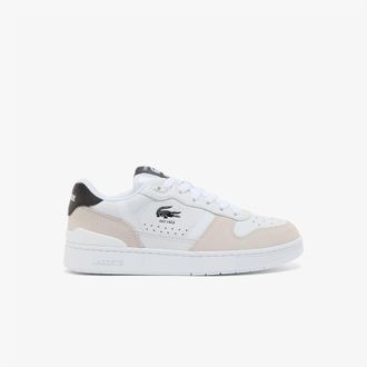 Lacoste Womens Lacoste T-Clip Set Trainers in White Black