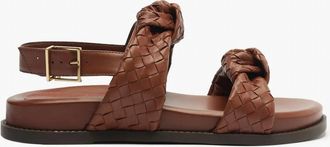 Schutz Womens Kareena Knot Sporty Sandal In Brown