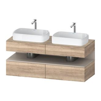Duravit Qatego Consola Mueble Bajo Lavabo, 2 Extensiones, 2 - Duravit