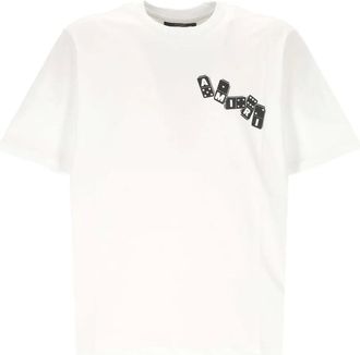 Amiri T-shirt met domino-print - Wit
