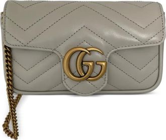 Gucci GG Marmont matelassé schoudertas - Grijs