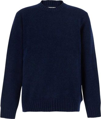 Nn.07 Merino Trui met Ronde Hals - Dames - Ronde hals truien - Blauw - S - Wol - Truien & Vesten