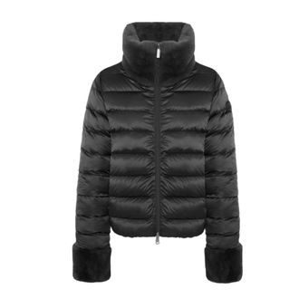 Colmar Winter Jackets, female, Black, M, Reversible faux fur down jacket black