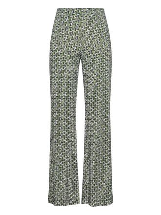 Maliparmi Mali Strones geometric-pattern palazzo pants - Green