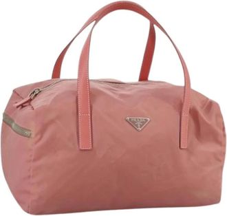 Prada Pre-owned Weekend Bags, female, Pink, Size: ONE SIZE Pre-owned Vintage boston bag