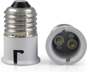 Trade Shop 10 Pcs. E27 A E14 Adaptador Portal&aacute;mparas E14 A E27 /gu10/b22 -e27 A B22