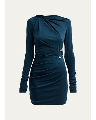 Rebecca Vallance Kiana Gathered Stretch Jersey Mini Dress
