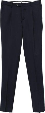 Pantaloni Torino Pantaloni plissettati a spina di pesce - Heren - Nette broeken - Blauw - 2XL - Broeken