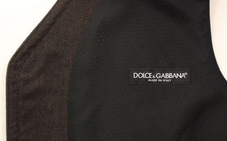 Dolce & Gabbana Cotton Blend Dress Vest - Brown