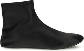 The Row Black Lamb Ovis Aries Aries Ankle Womens Boots