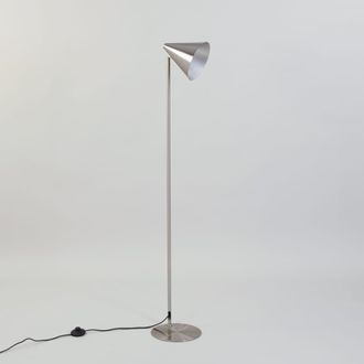 Maisons du monde L&aacute;mpara de lectura de acero plateado con pantalla ajustable