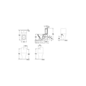 Villeroy & Boch Accesorios Pertenecientes A Varias Colecciones, Accesorios, Para Salida Vertical