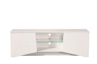 Inosign Lowboard »Cadiz TV-Board« TV-Kommode mit Hochglanzfronten und Fräsungen, Glasboden